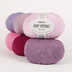 Baby merino fra Drops. 100% uld