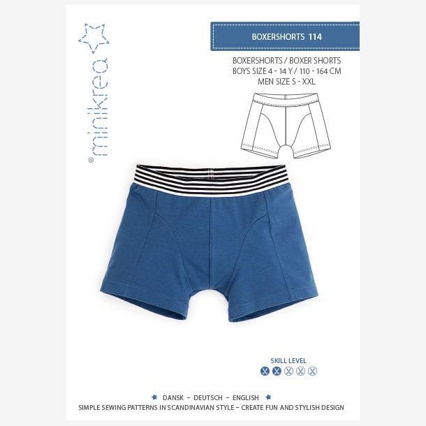 114 Boxershorts fra Minikrea  Papirmnster