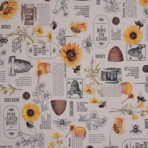 Stof i h�rlook med sk�nt bi tema