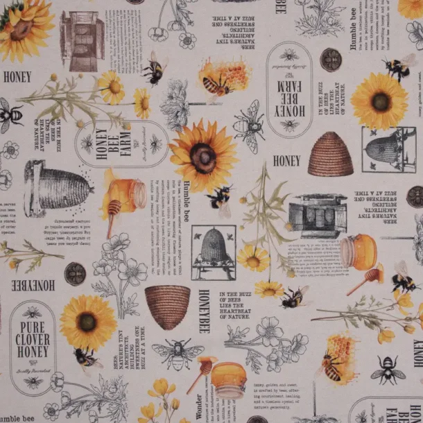 Stof i h�rlook med sk�nt bi tema