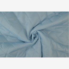 Quiltet foer stof lys bl